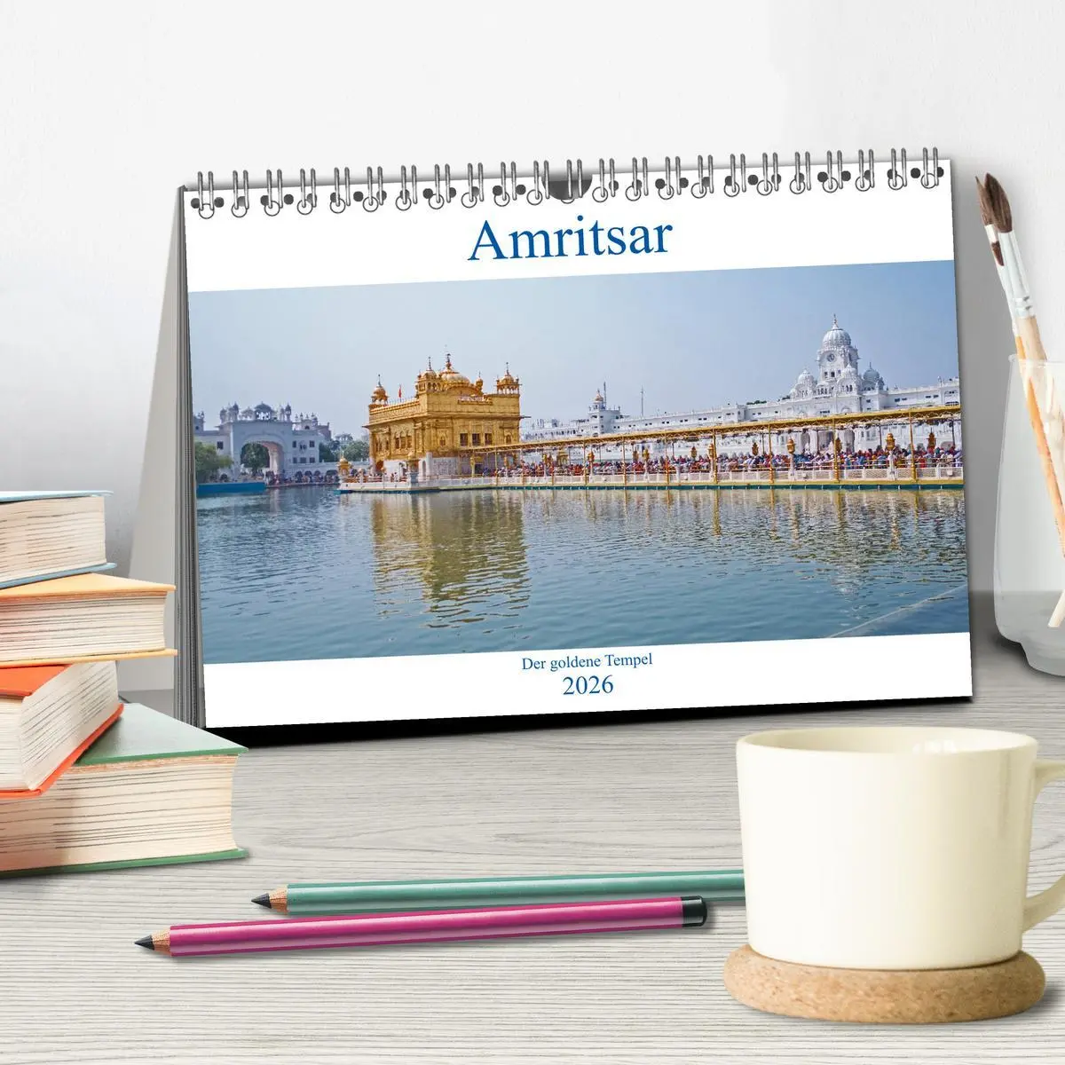 Bild: 9783457718162 | Amritsar - Der goldene Tempel (Tischkalender 2026 DIN A5 quer),...