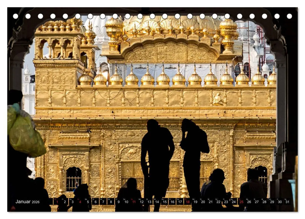 Bild: 9783457718162 | Amritsar - Der goldene Tempel (Tischkalender 2026 DIN A5 quer),...