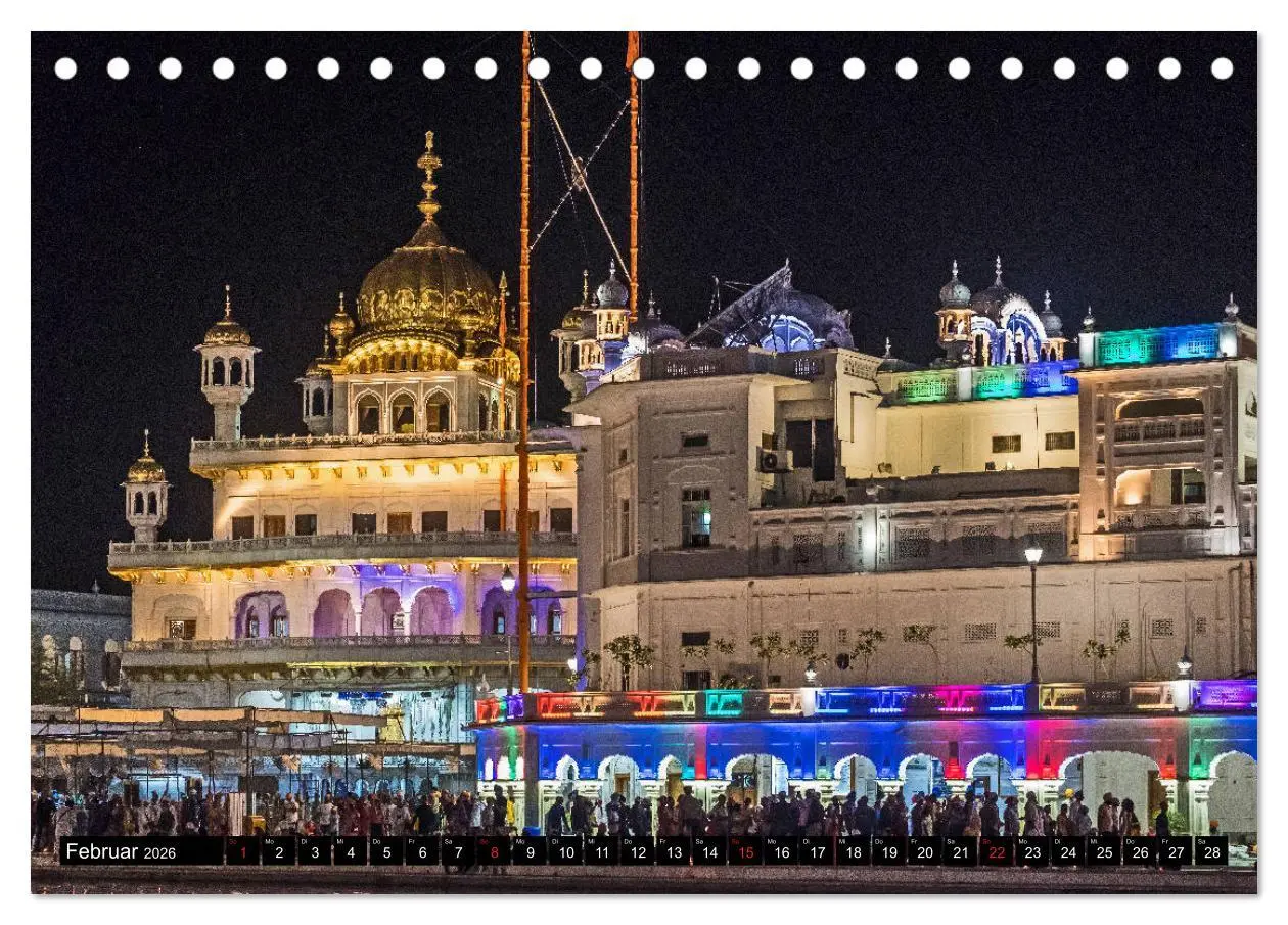 Bild: 9783457718162 | Amritsar - Der goldene Tempel (Tischkalender 2026 DIN A5 quer),...