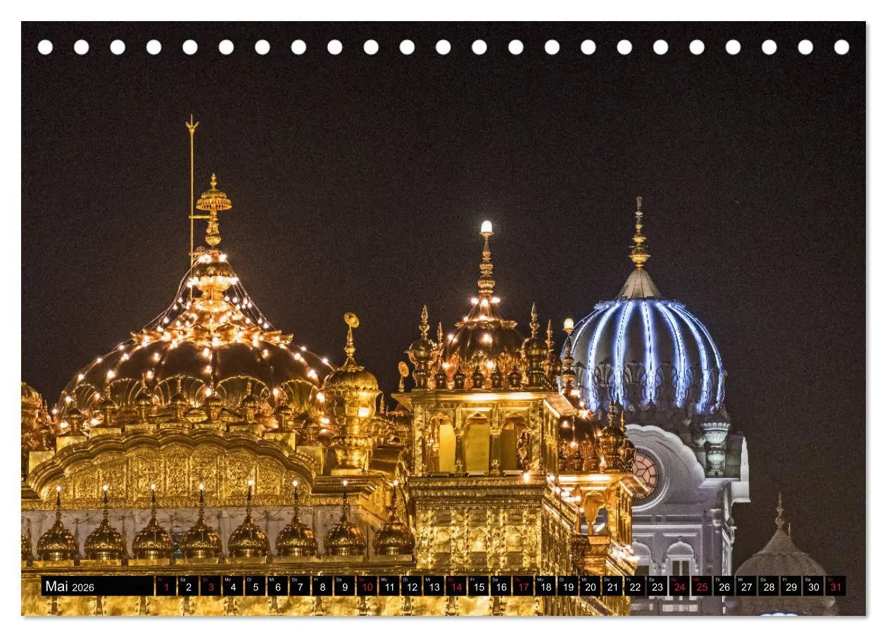 Bild: 9783457718162 | Amritsar - Der goldene Tempel (Tischkalender 2026 DIN A5 quer),...