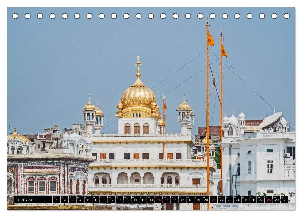 Bild: 9783457718162 | Amritsar - Der goldene Tempel (Tischkalender 2026 DIN A5 quer),...