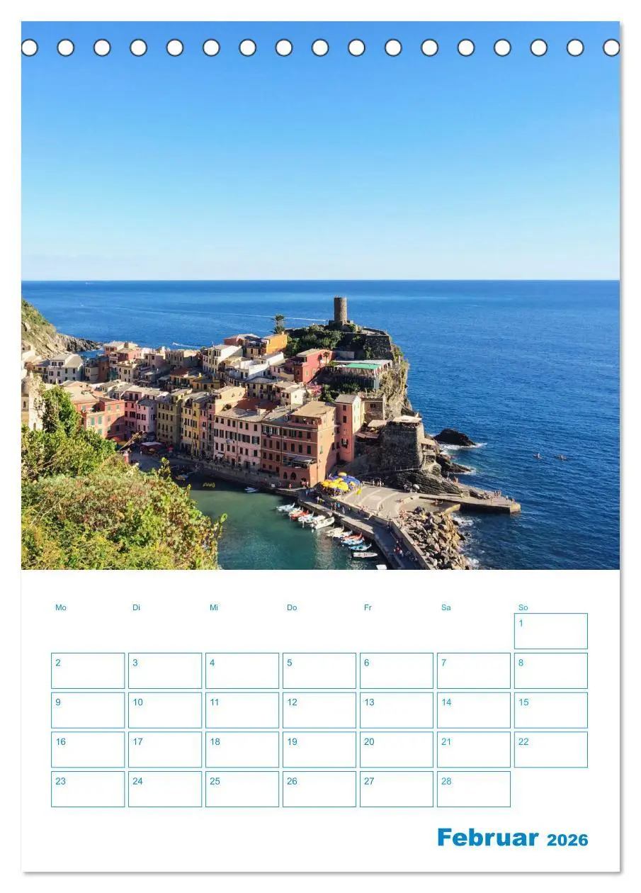 Bild: 9783516358162 | Blauer Ligurien Sommer (Tischkalender 2026 DIN A5 hoch), CALVENDO...
