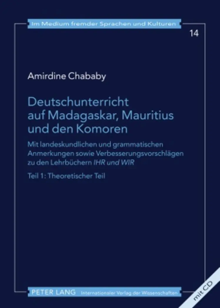 Cover: 9783631578162 | Deutschunterricht auf Madagaskar, Mauritius und den Komoren | Chababy