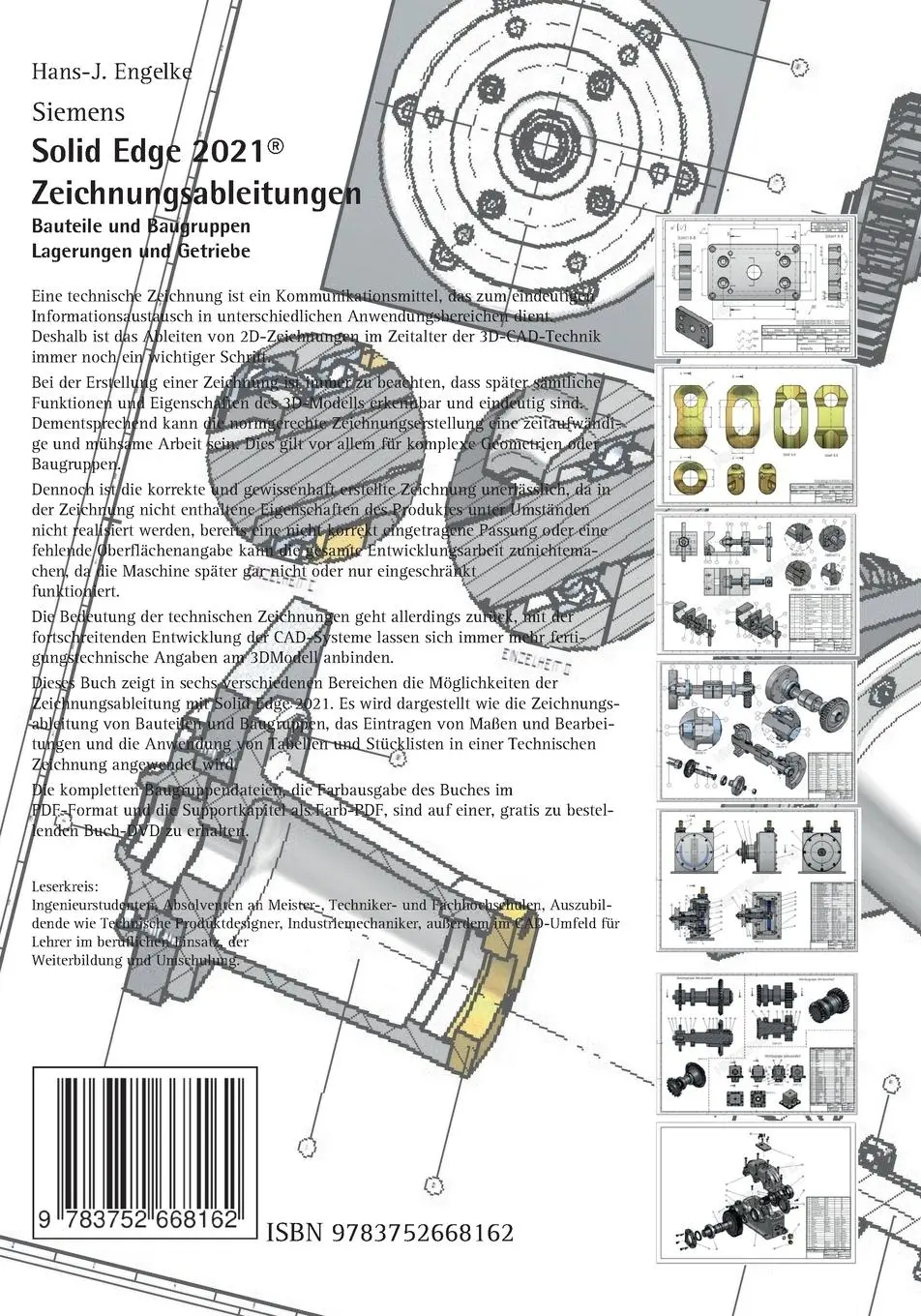 Rückseite: 9783752668162 | Solid Edge 2021 Zeichnungsableitungen | Hans-J. Engelke | Taschenbuch