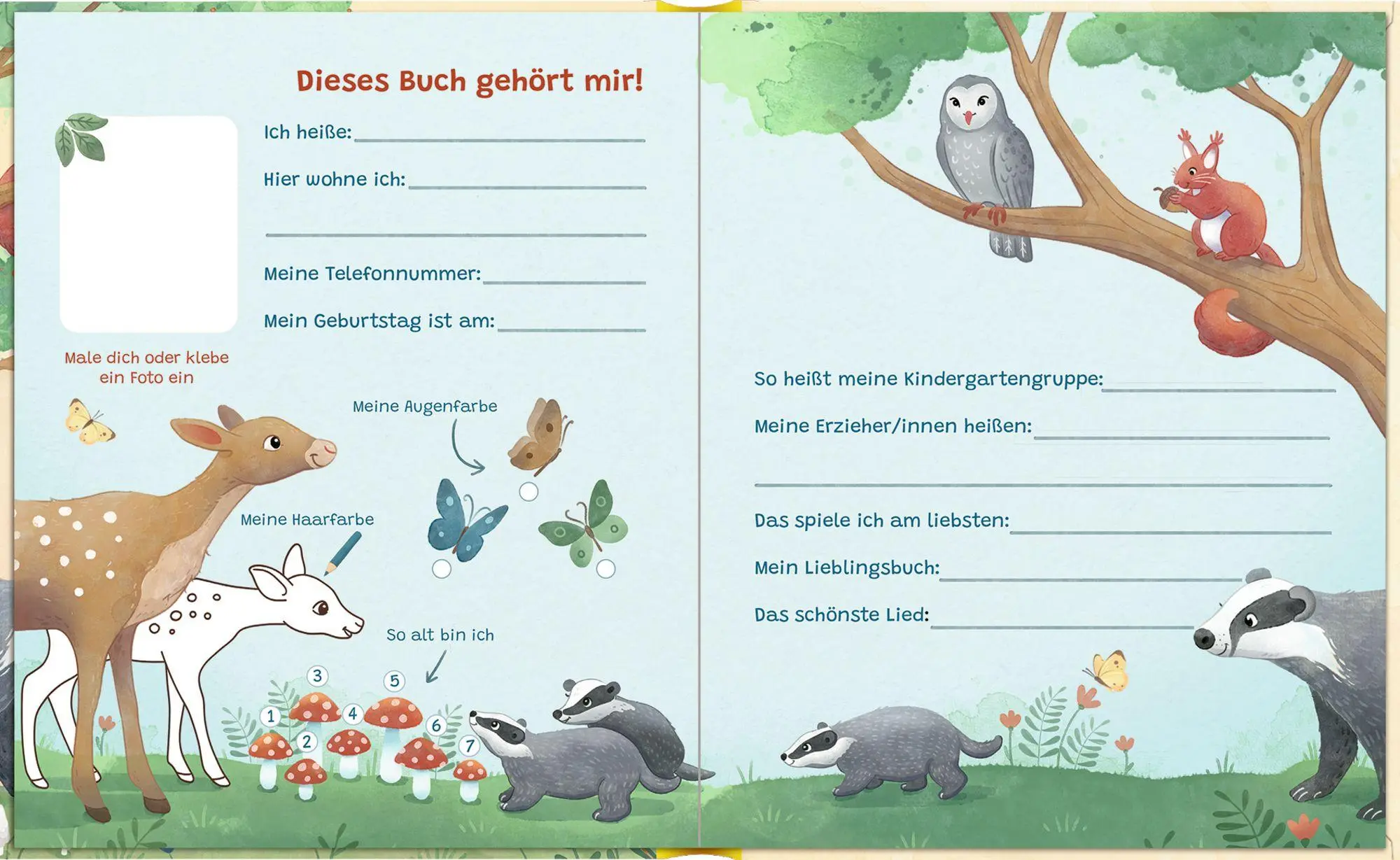 Bild: 4050003958262 | Freundebuch - Alle meine Freunde. Waldtiere | Susanna Hatkemper | Buch
