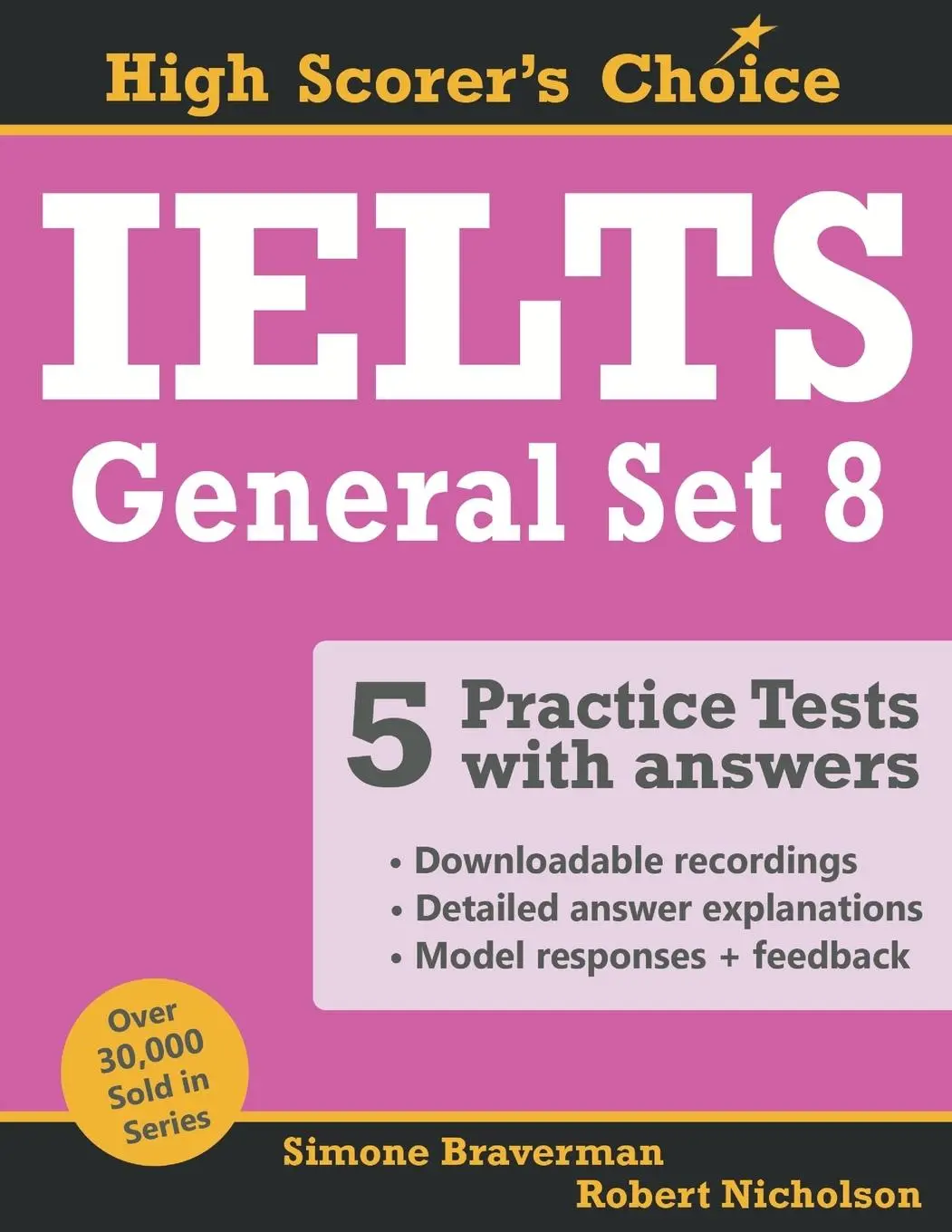Cover: 9780648868262 | IELTS 5 Practice Tests, General Set 8 | Tests No. 36-40 | Taschenbuch