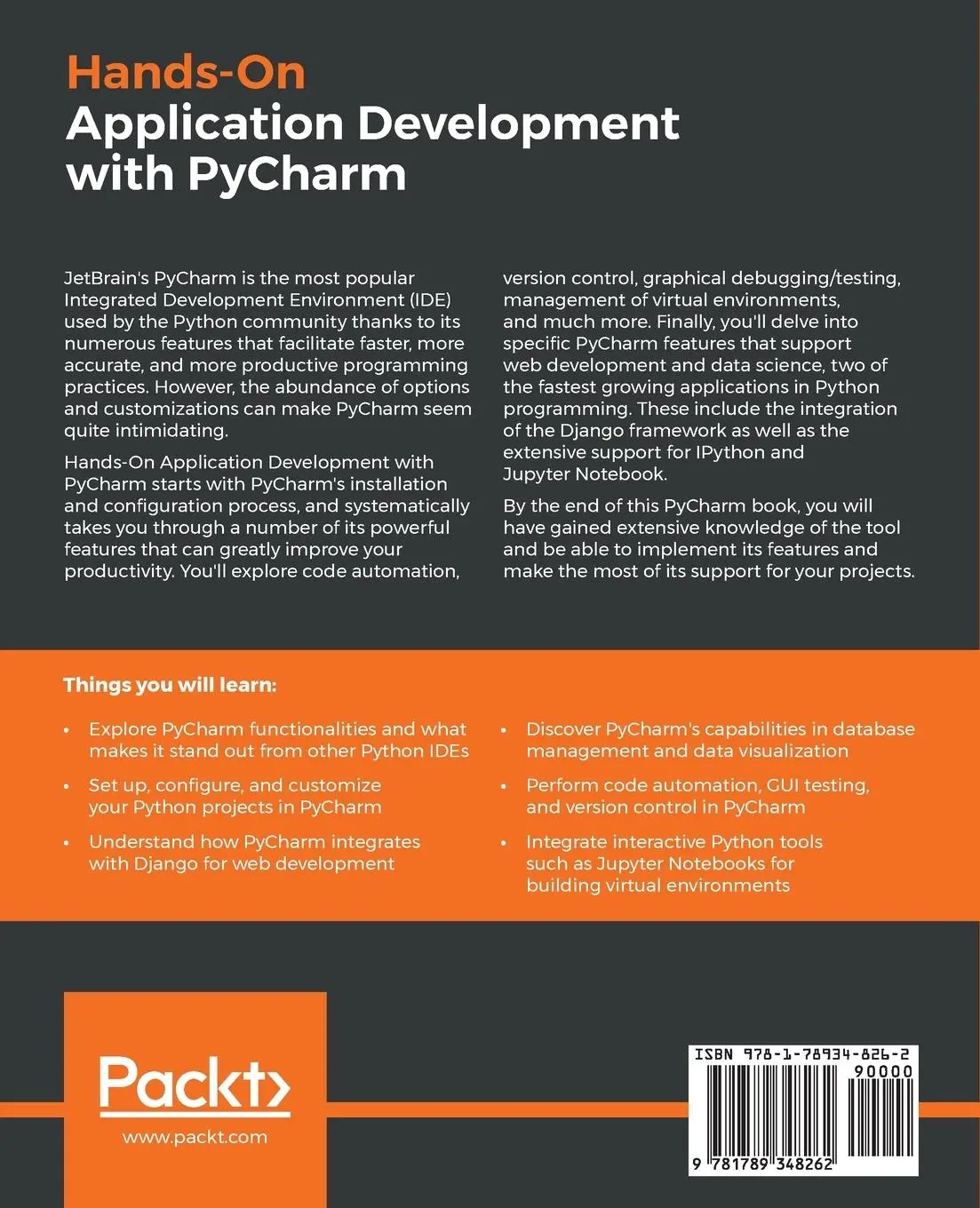 Rückseite: 9781789348262 | Hands-on Application Development with PyCharm | Quan Nguyen | Buch
