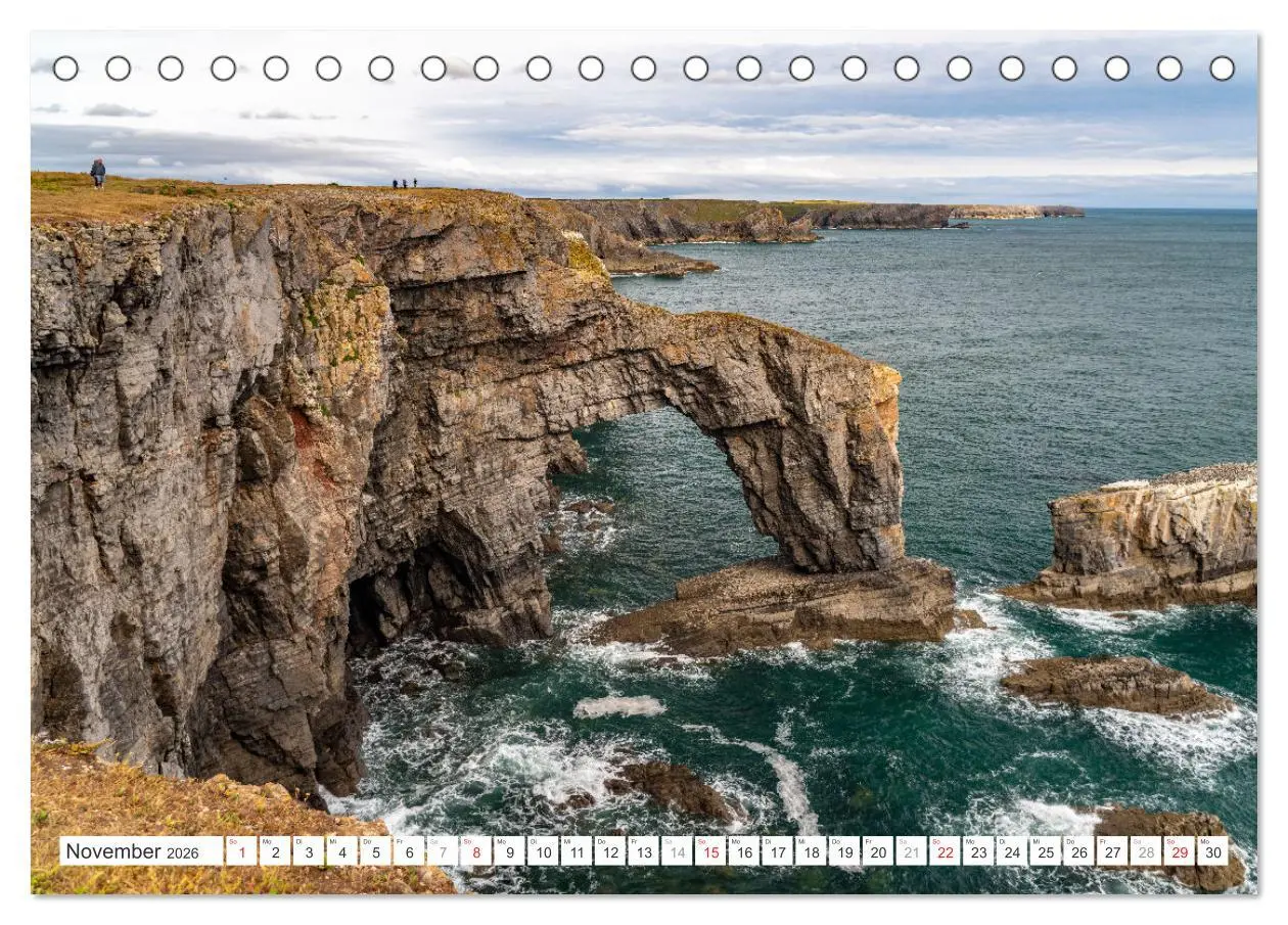 Bild: 9783457258262 | Großbritannien - Wales (Tischkalender 2026 DIN A5 quer), CALVENDO...