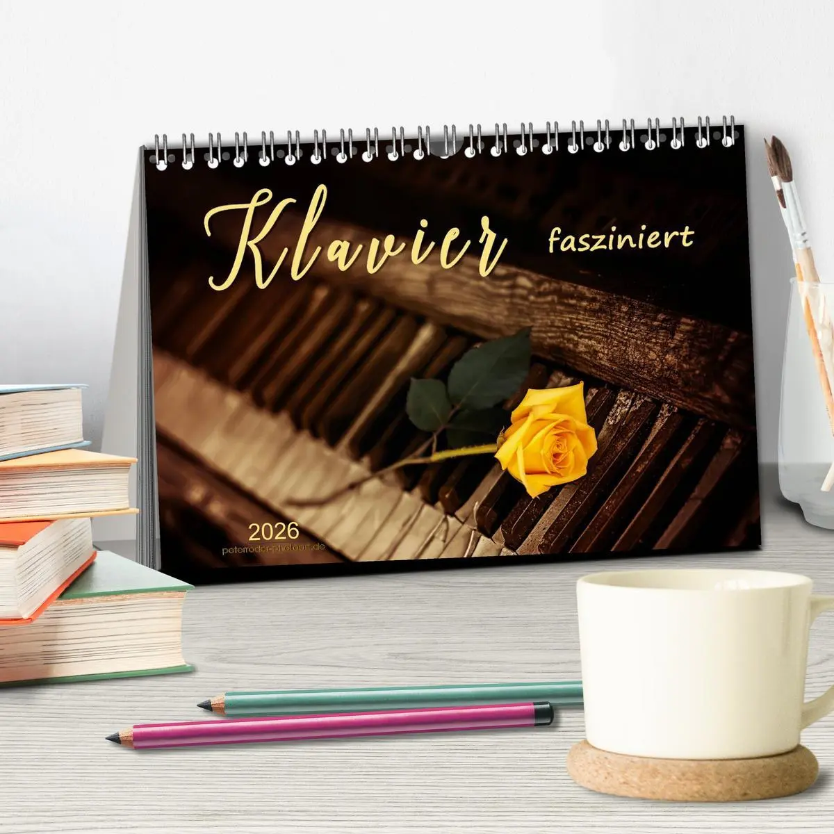 Bild: 9783457948262 | Klavier fasziniert (Tischkalender 2026 DIN A5 quer), CALVENDO...