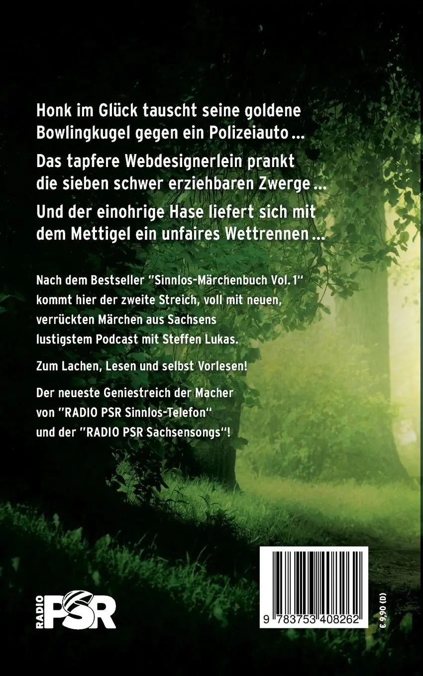 Rückseite: 9783753408262 | Sinnlos-Märchenbuch Vol. 2 | - auf sächsisch | Steffen Lukas (u. a.)