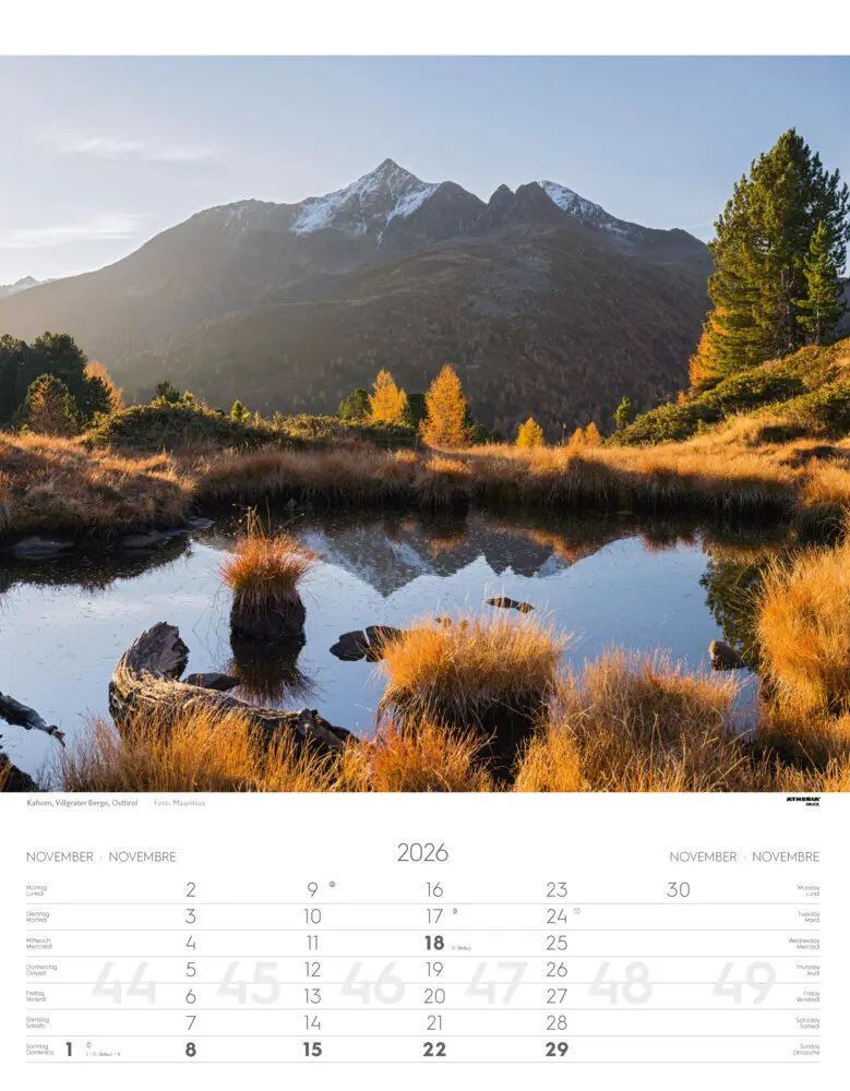 Bild: 9788868398262 | Tirol Kalender 2026 | Tirolo - Tyrol | Athesia-Tappeiner Verlag | 2026