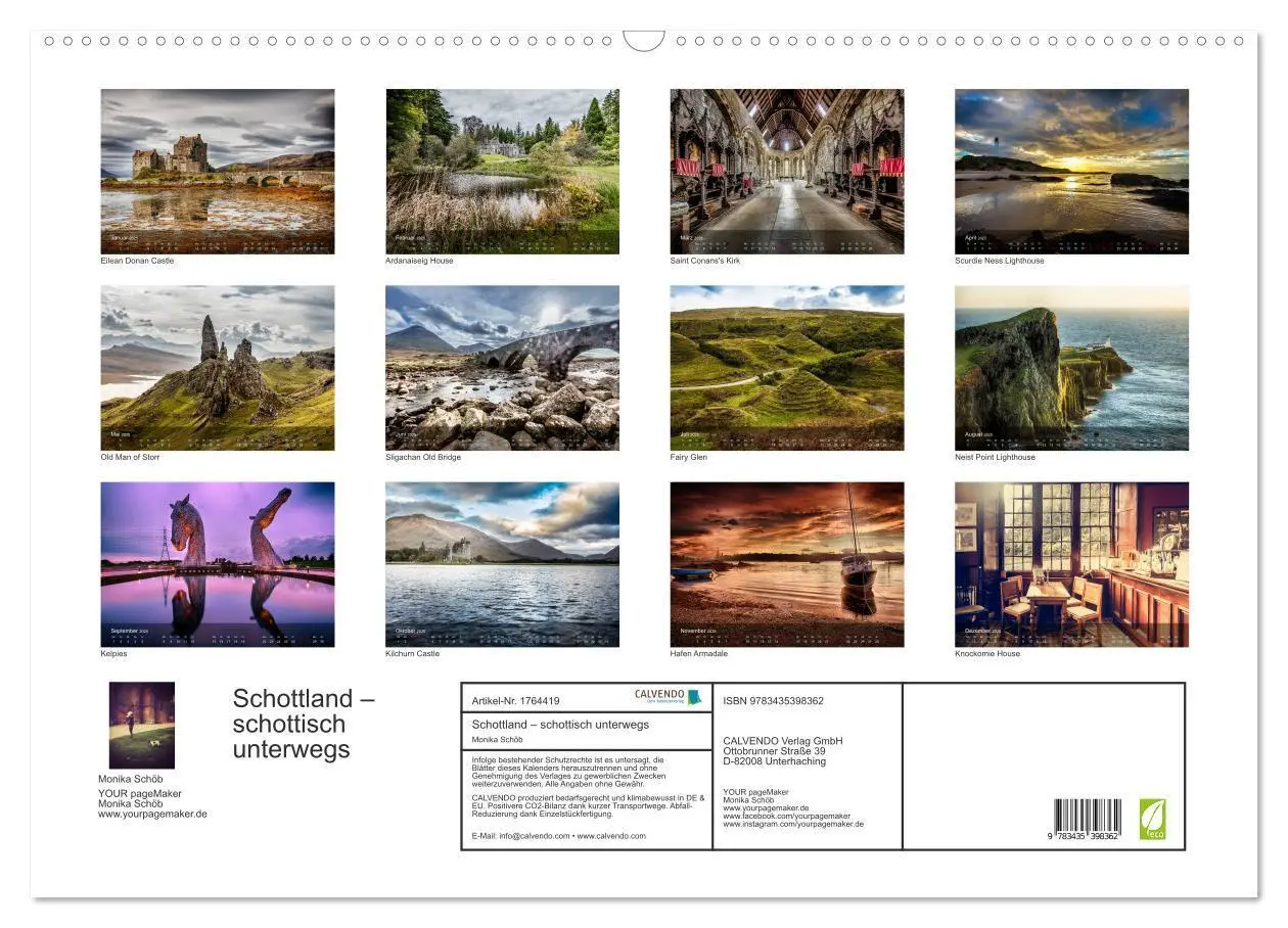 Bild: 9783435398362 | Schottland - schottisch unterwegs (Wandkalender 2025 DIN A2 quer),...