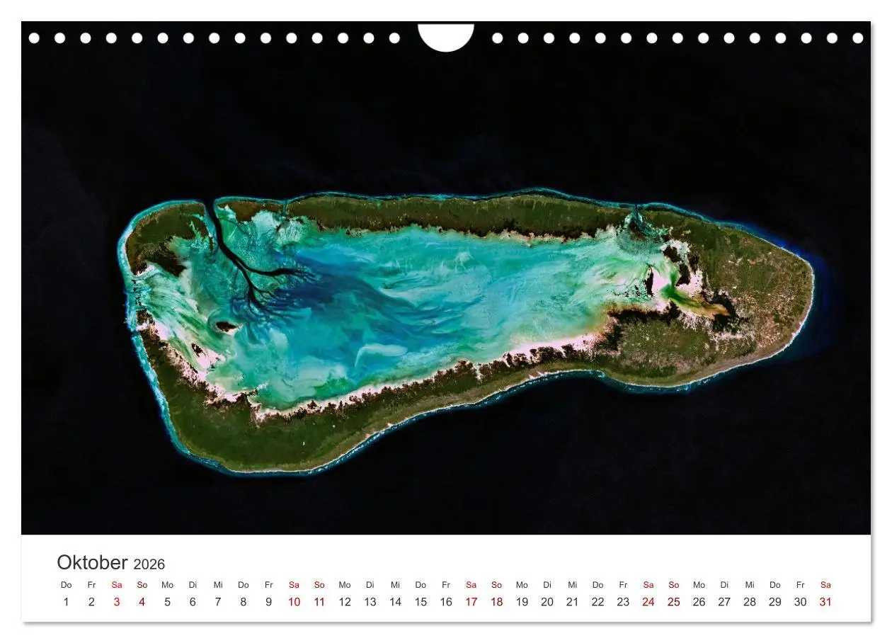 Bild: 9783457558362 | Die Erde aus dem All (Wandkalender 2026 DIN A4 quer), CALVENDO...
