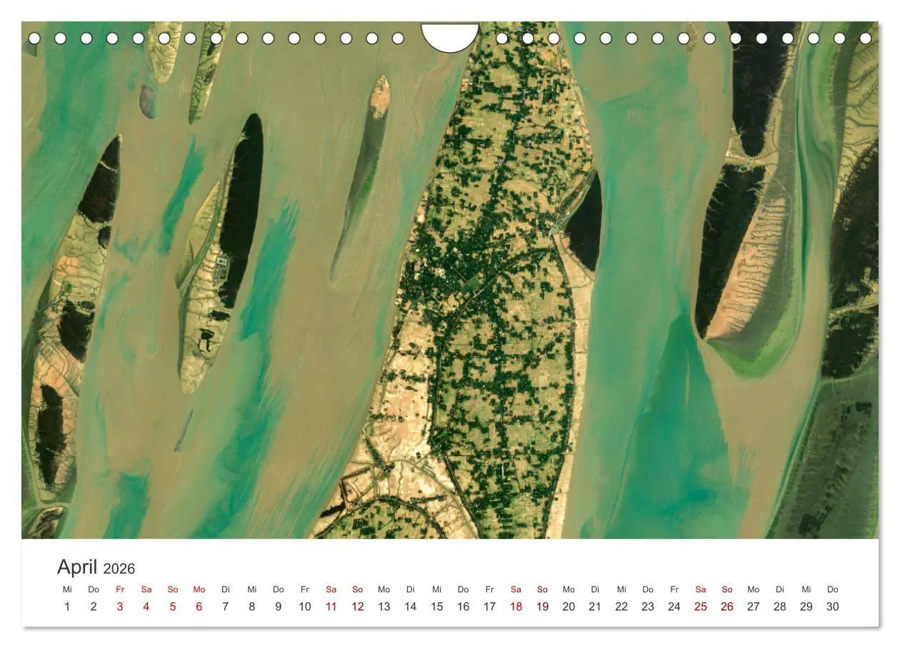 Bild: 9783457558362 | Die Erde aus dem All (Wandkalender 2026 DIN A4 quer), CALVENDO...