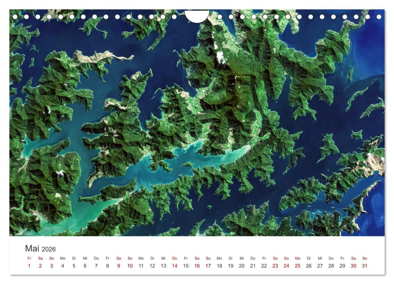 Bild: 9783457558362 | Die Erde aus dem All (Wandkalender 2026 DIN A4 quer), CALVENDO...