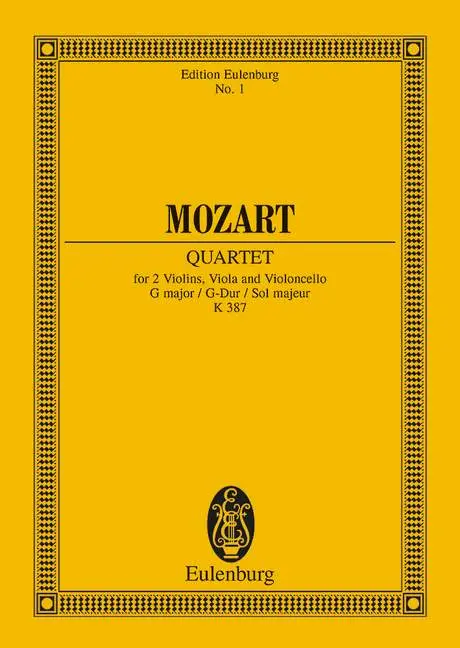 Cover: 9783795768362 | String Quartet G major KV 387 | Wolfgang Amadeus Mozart | Deutsch