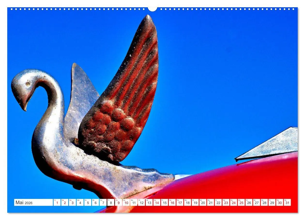 Bild: 9783457548462 | Tierische Oldtimer - Markante Kühlerfiguren (Wandkalender 2026 DIN...