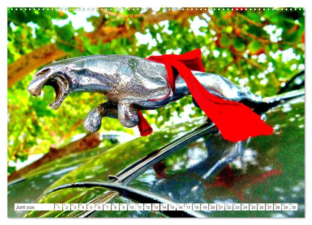 Bild: 9783457548462 | Tierische Oldtimer - Markante Kühlerfiguren (Wandkalender 2026 DIN...