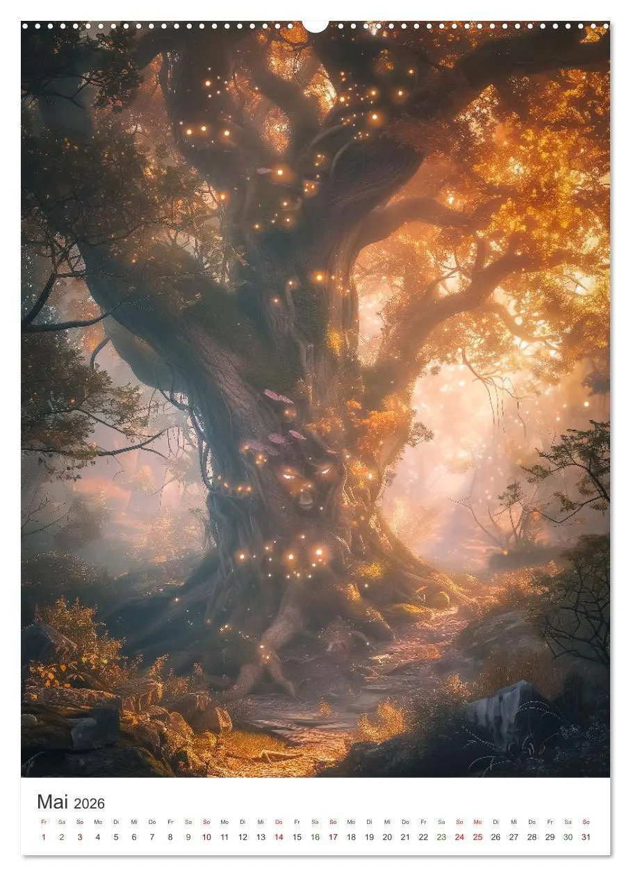 Bild: 9783516258462 | Verwunschener Zauberwald (hochwertiger Premium Wandkalender 2026...