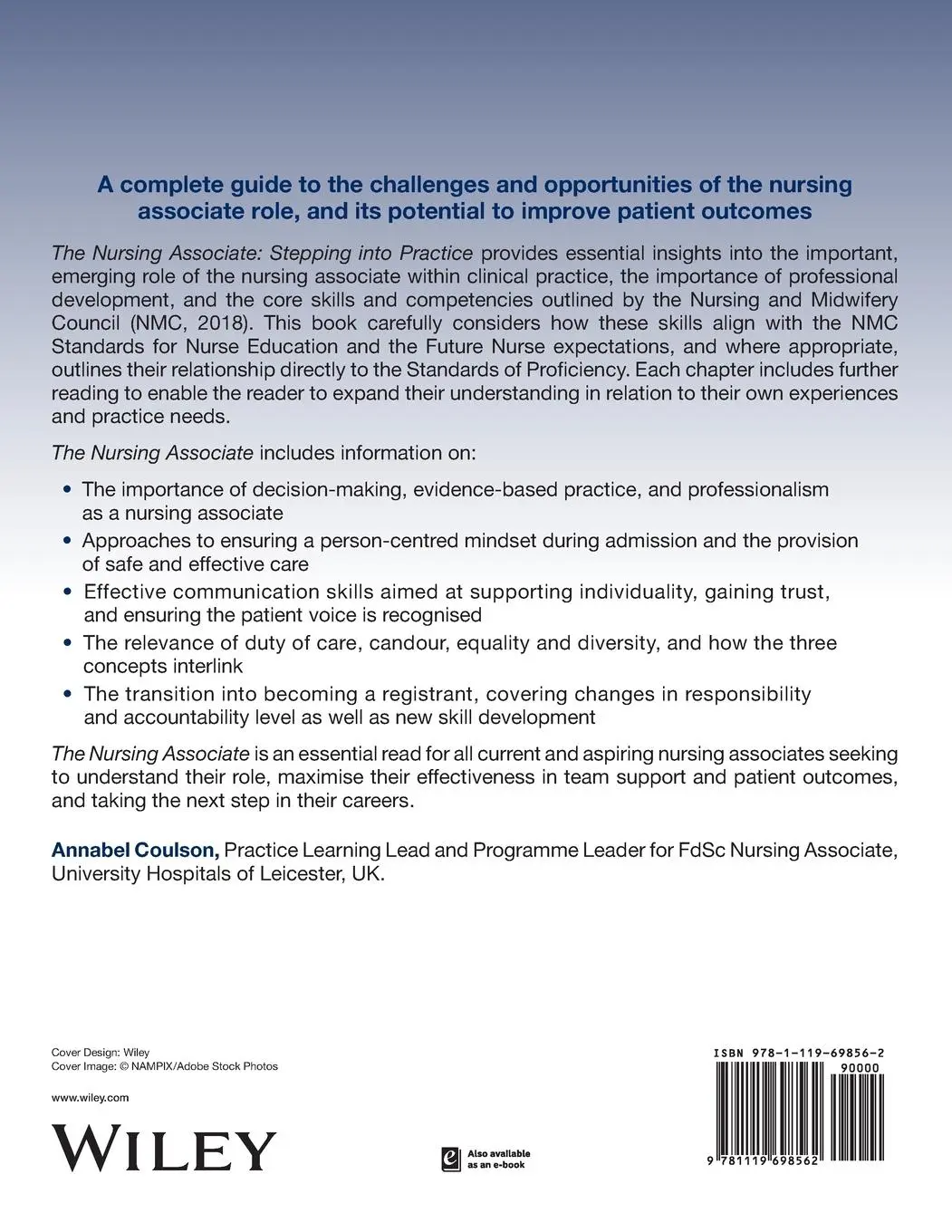 Rückseite: 9781119698562 | The Nursing Associate | Stepping into Practice | Annabel Coulson