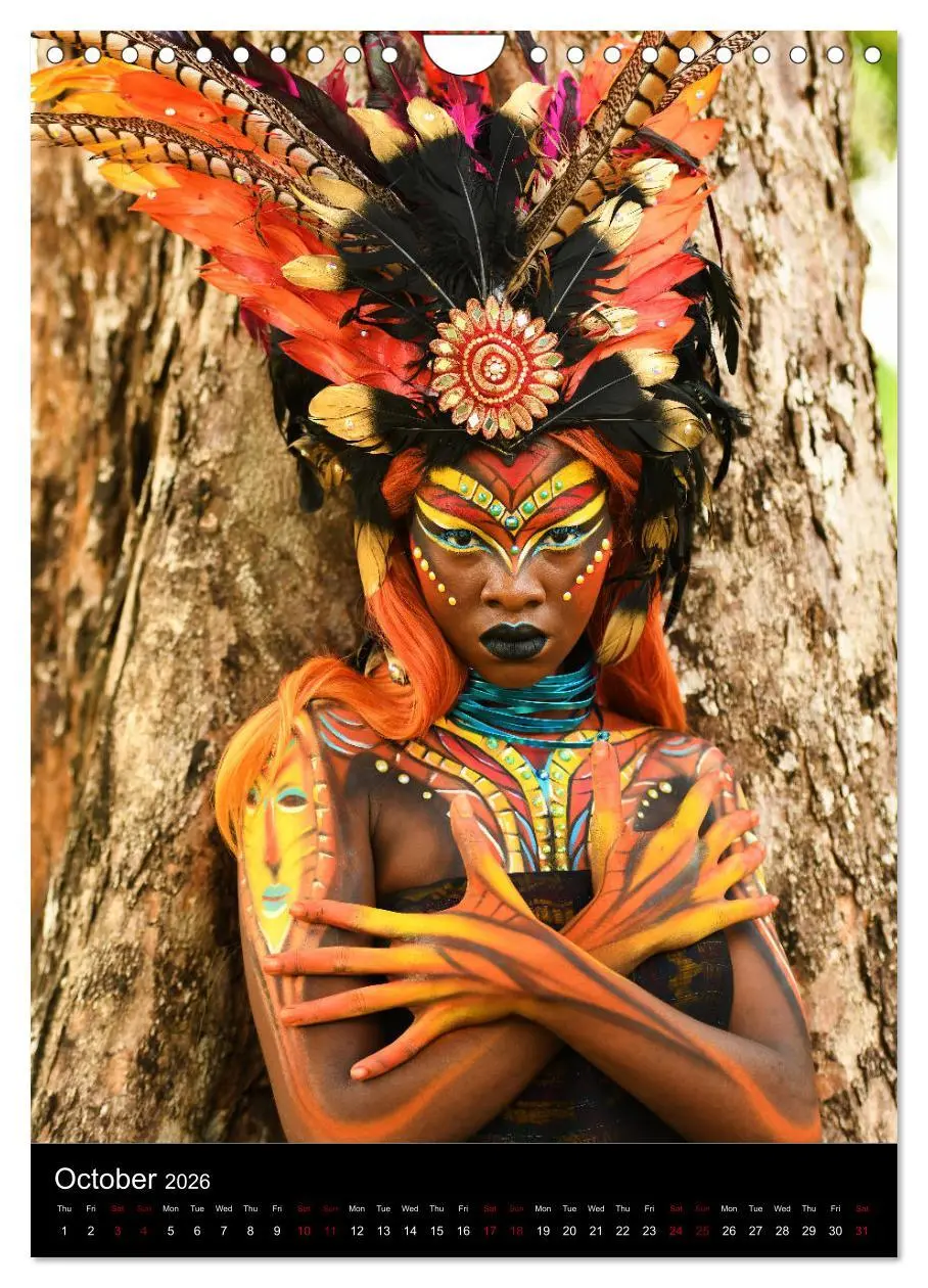 Bild: 9783516558562 | Equatorial Guinea Bodypainting Festival - Origins (Wall Calendar...