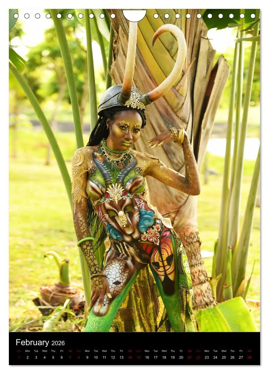 Bild: 9783516558562 | Equatorial Guinea Bodypainting Festival - Origins (Wall Calendar...