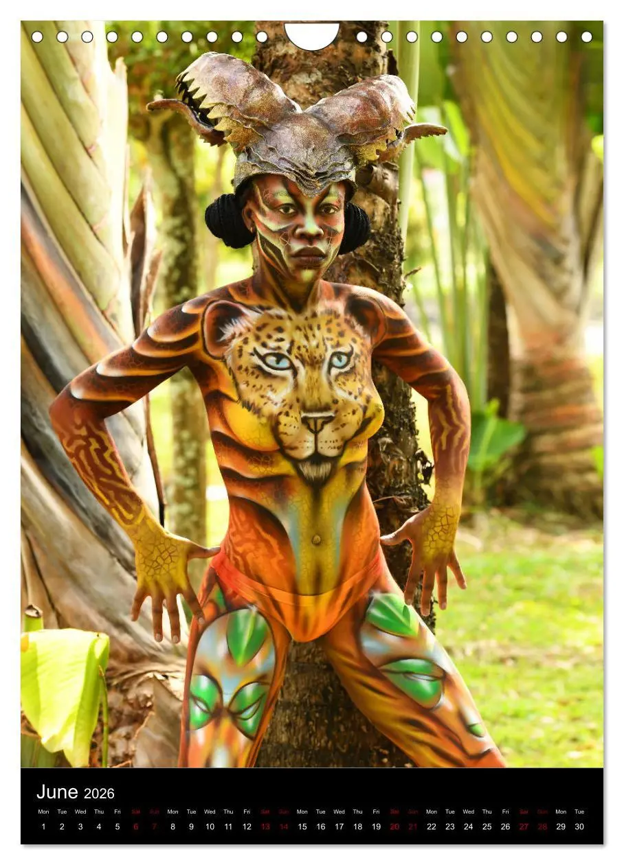 Bild: 9783516558562 | Equatorial Guinea Bodypainting Festival - Origins (Wall Calendar...
