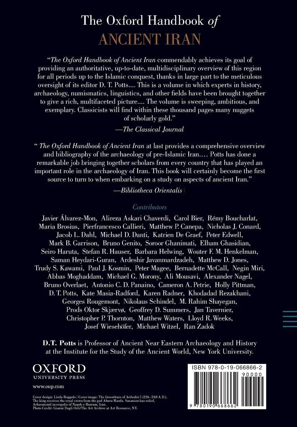Rückseite: 9780190668662 | Oxford Handbook of Ancient Iran | D T Potts | Taschenbuch | Englisch