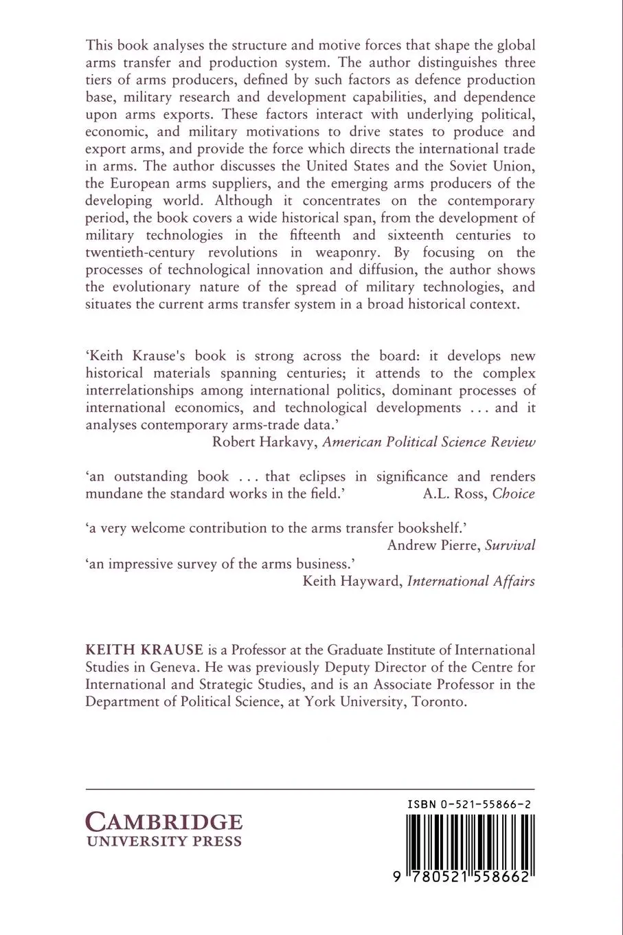 Rückseite: 9780521558662 | Arms and the State | Patterns of Military Production and Trade | Buch