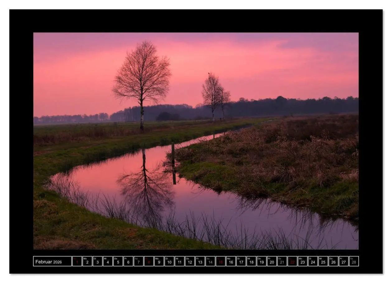Bild: 9783457768662 | Lichtlandschaft Worpswede (hochwertiger Premium Wandkalender 2026...