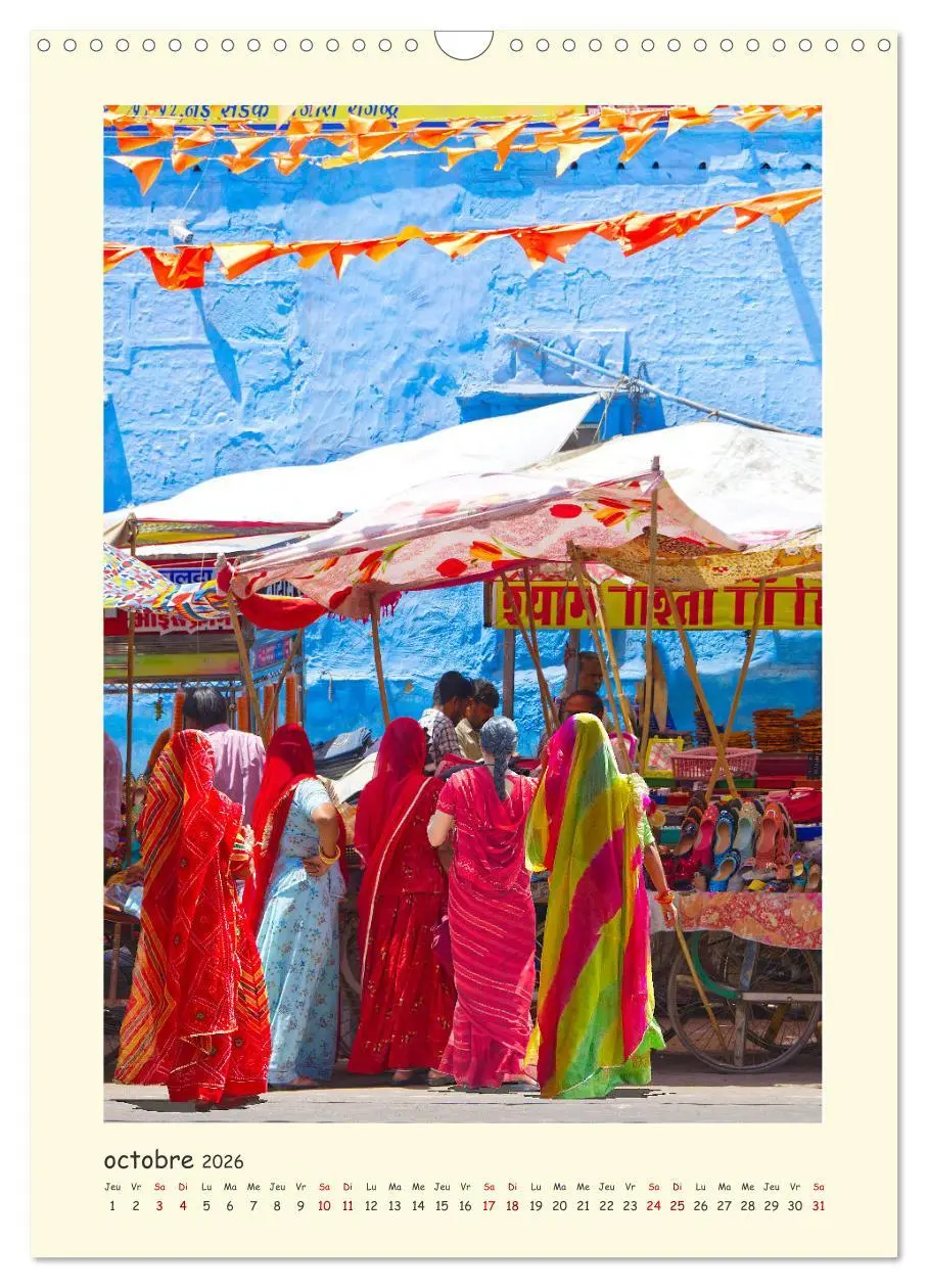 Bild: 9783516548662 | INDE pays aux couleurs éblouissantes (Calendrier mural 2026 DIN A3...