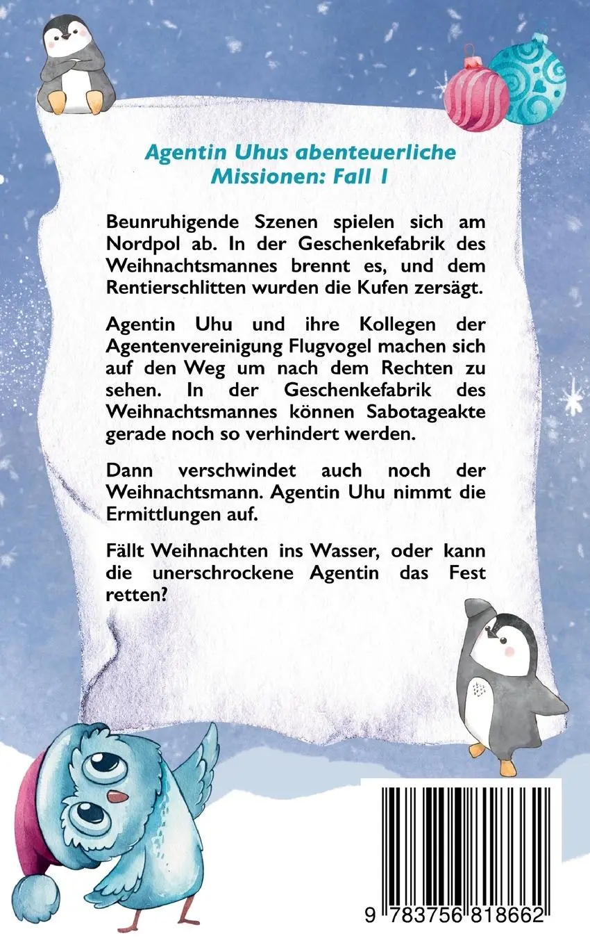 Rückseite: 9783756818662 | Agentin Uhus Abenteuerliche Missionen | Frau Uhu rettet Weihnachten
