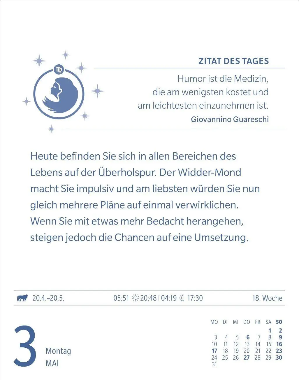 Bild: 9783840038662 | Jungfrau Sternzeichenkalender 2027 - Tagesabreißkalender - Ihr...