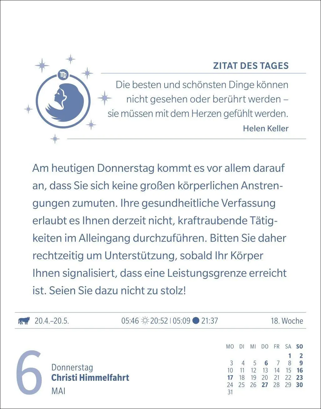 Bild: 9783840038662 | Jungfrau Sternzeichenkalender 2027 - Tagesabreißkalender - Ihr...
