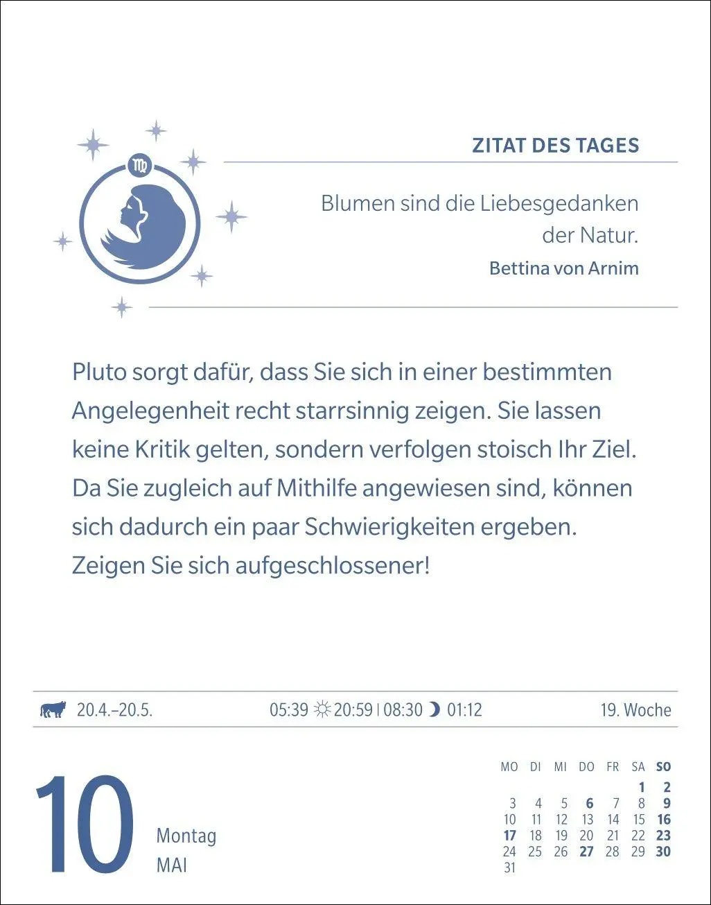 Bild: 9783840038662 | Jungfrau Sternzeichenkalender 2027 - Tagesabreißkalender - Ihr...