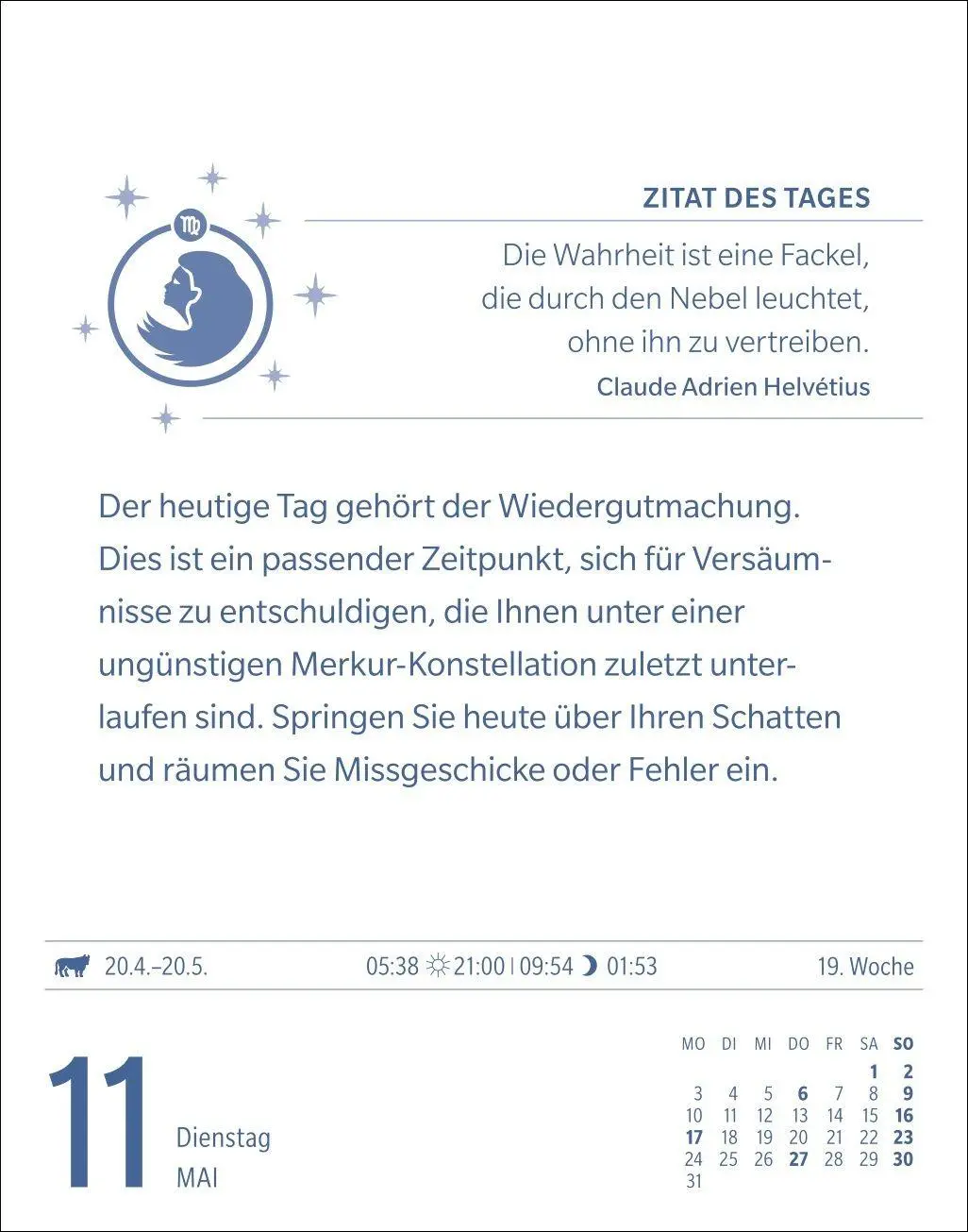 Bild: 9783840038662 | Jungfrau Sternzeichenkalender 2027 - Tagesabreißkalender - Ihr...