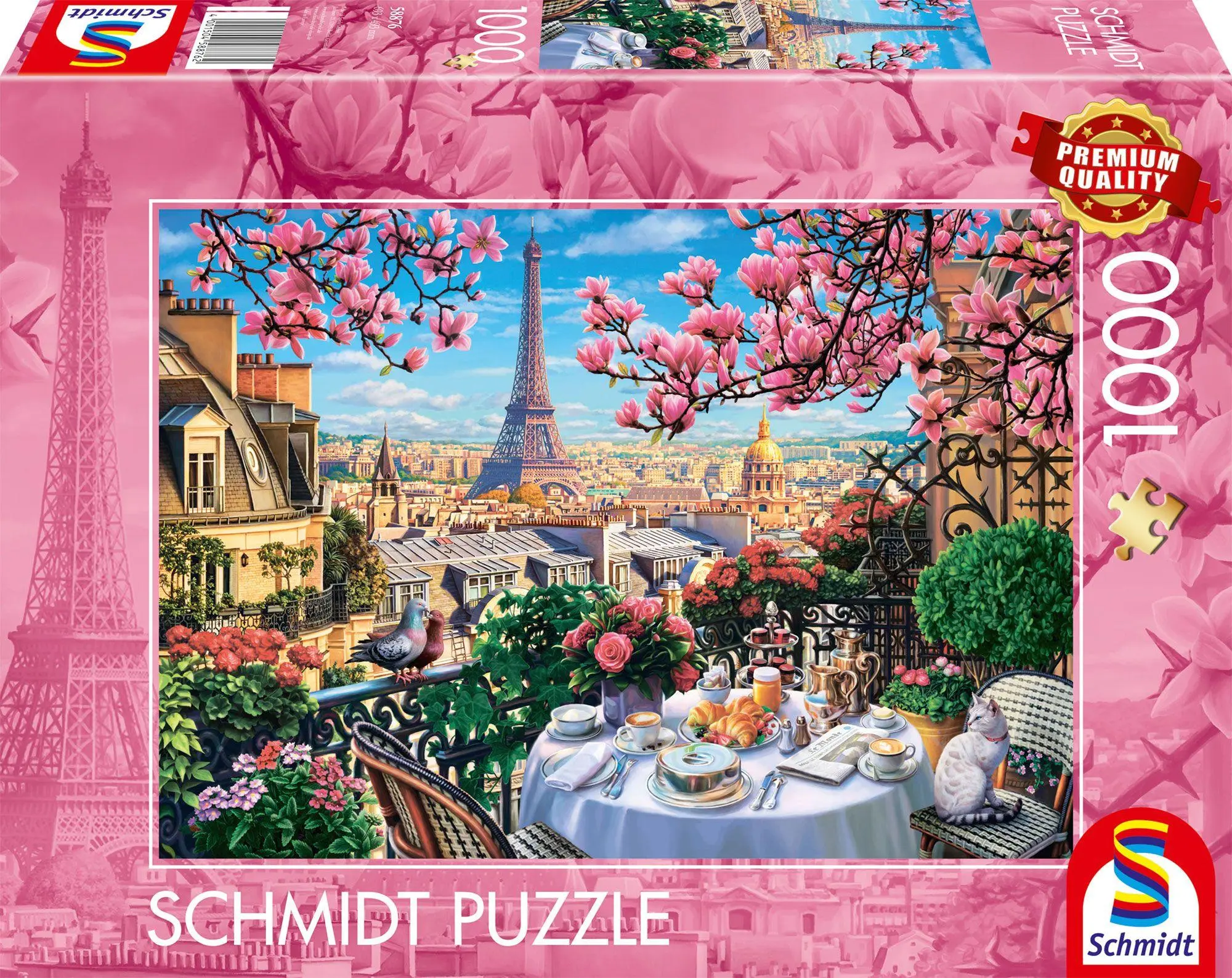 Cover: 4001504588762 | Frühstück in Paris | Puzzle Standard 1.000 Teile | Spiel | 58876