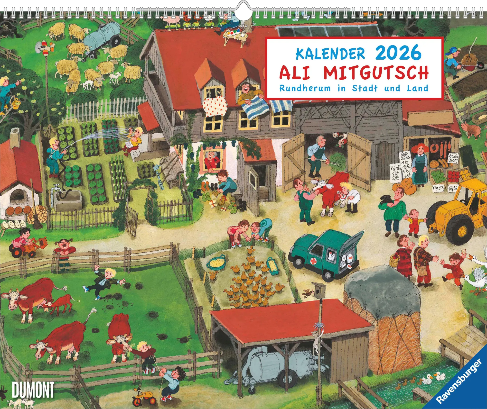 Cover: 4069095008762 | Ali Mitgutsch 2026 - Wimmelbilder - DUMONT Kinder-Kalender -...