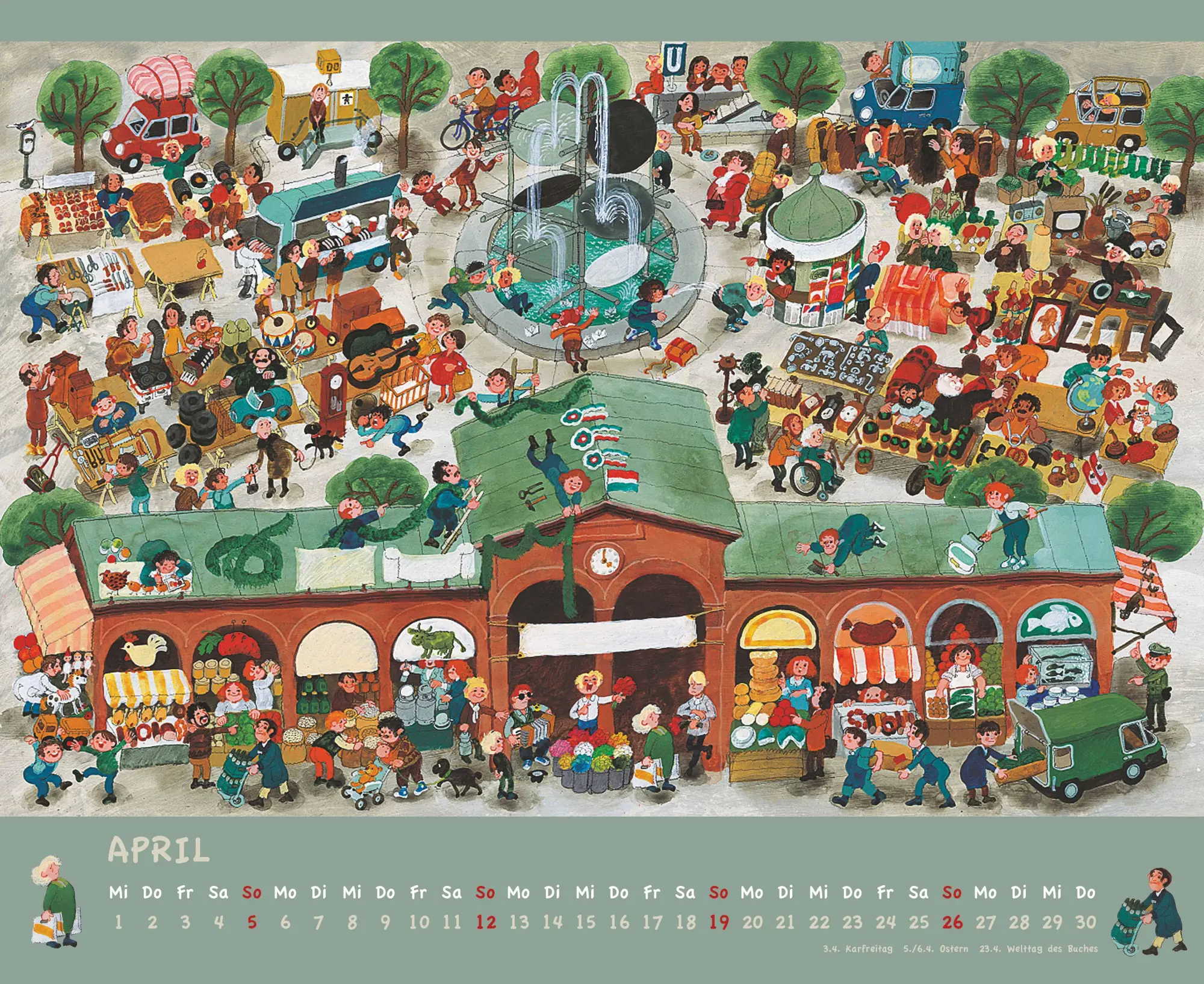 Bild: 4069095008762 | Ali Mitgutsch 2026 - Wimmelbilder - DUMONT Kinder-Kalender -...