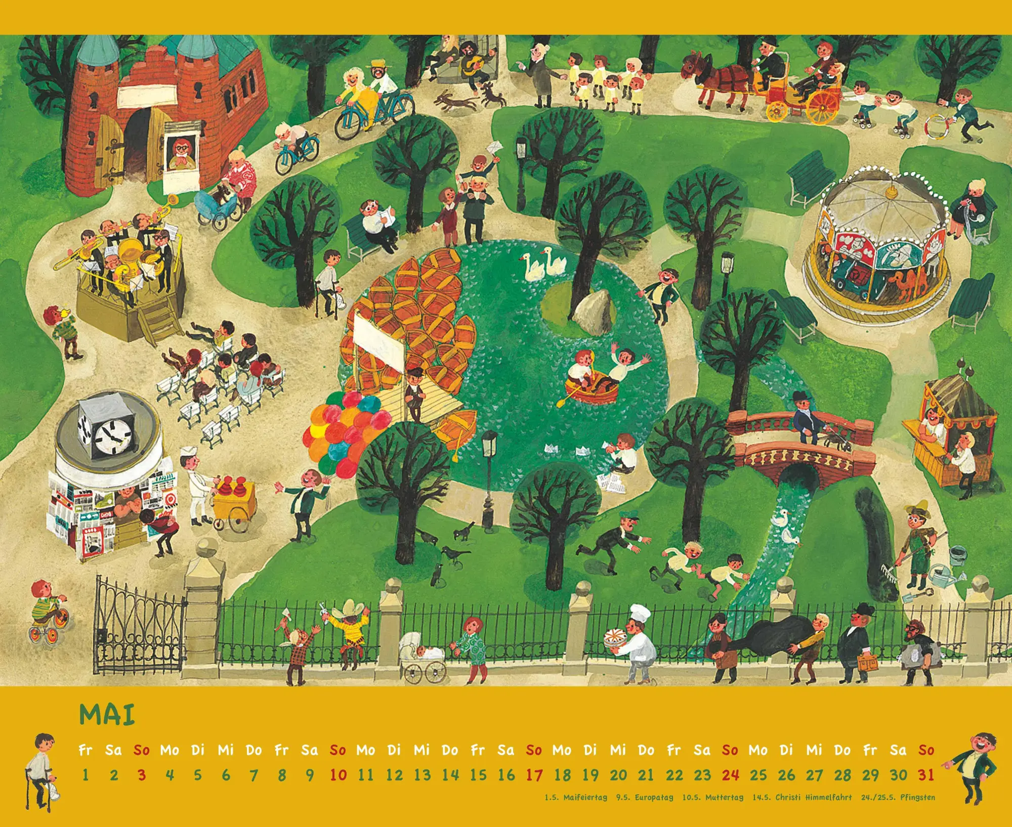 Bild: 4069095008762 | Ali Mitgutsch 2026 - Wimmelbilder - DUMONT Kinder-Kalender -...
