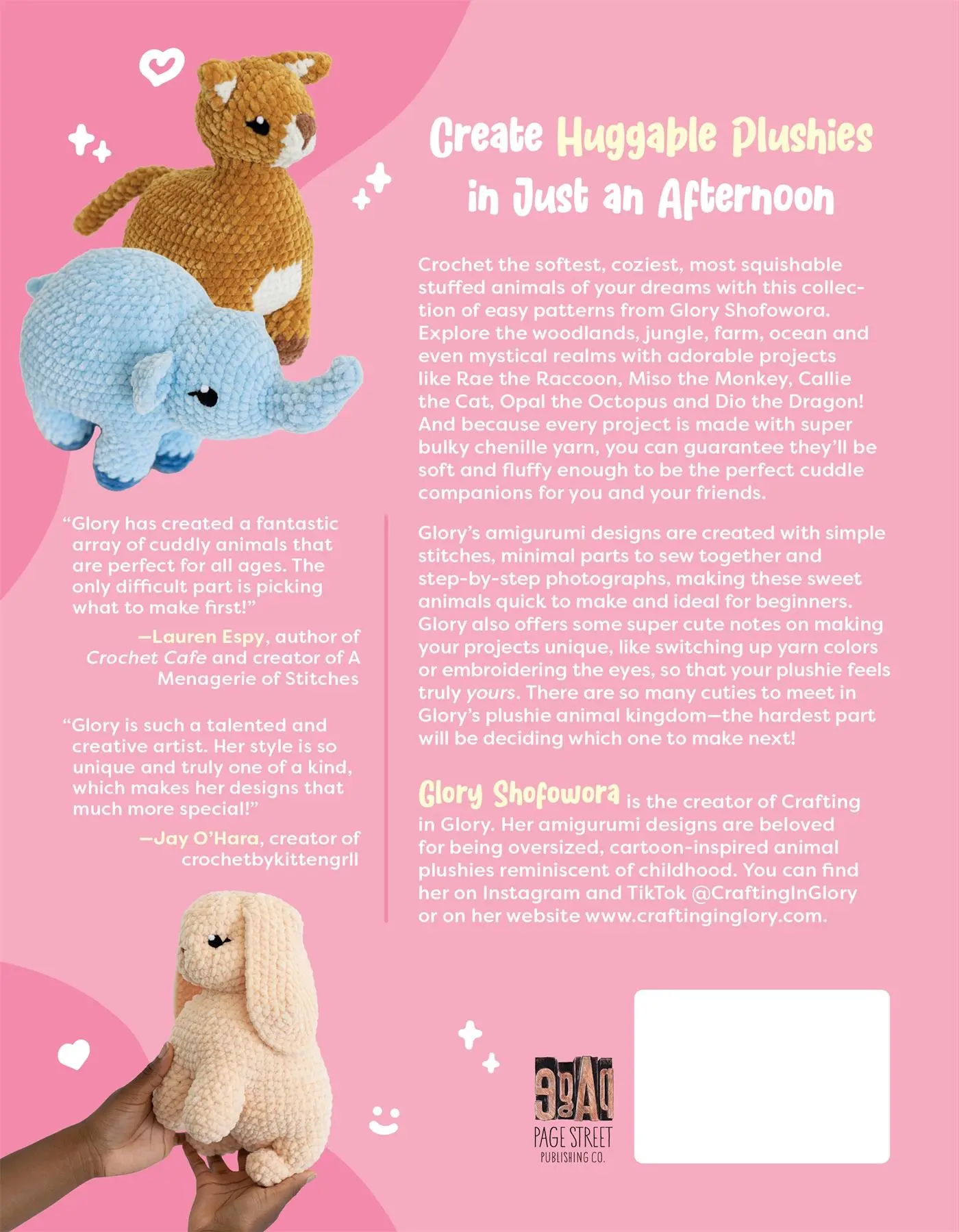 Rückseite: 9781645678762 | Cuddly Crochet Plushies | Glory Shofowora | Taschenbuch | Englisch