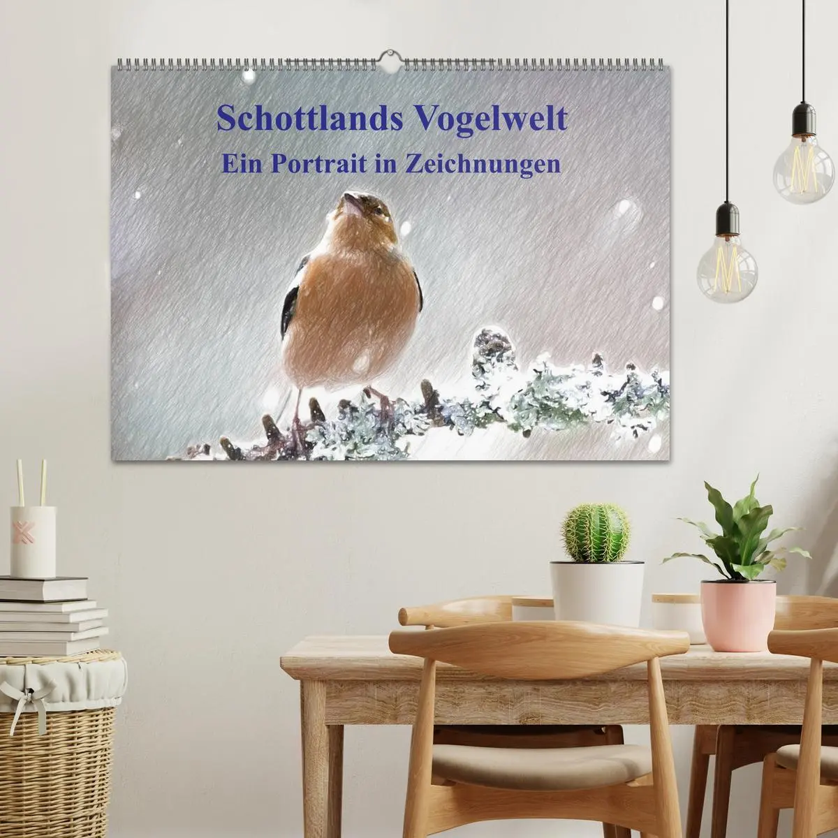 Bild: 9783457998762 | Schottlands Vogelwelt - Ein Porträt in Zeichnungen (Wandkalender...