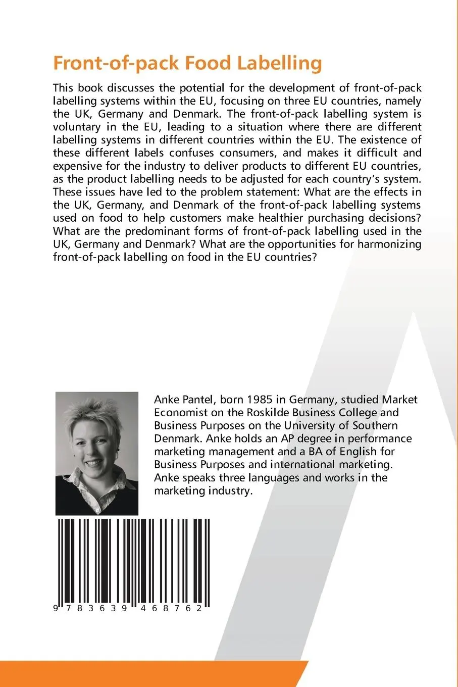 Rückseite: 9783639468762 | Front-of-pack Food Labelling | Anke Pantel | Taschenbuch | Paperback