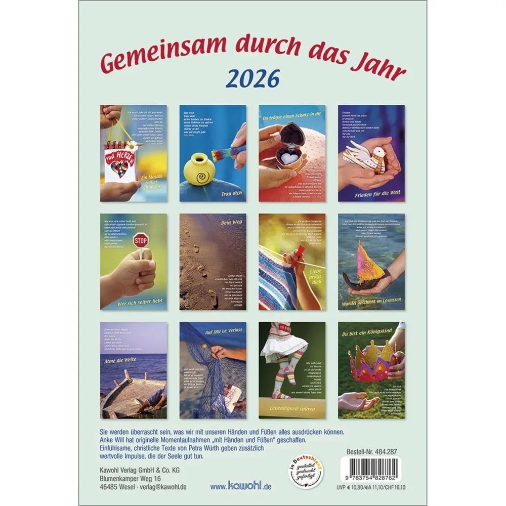 Bild: 9783754828762 | Gemeinsam durch das Jahr 2026 | Double-Size Terminer | Petra Würth