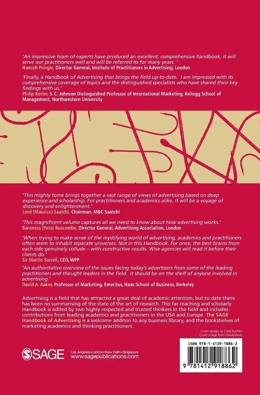 Rückseite: 9781412918862 | The SAGE Handbook of Advertising | Gerard J Tellis (u. a.) | Buch
