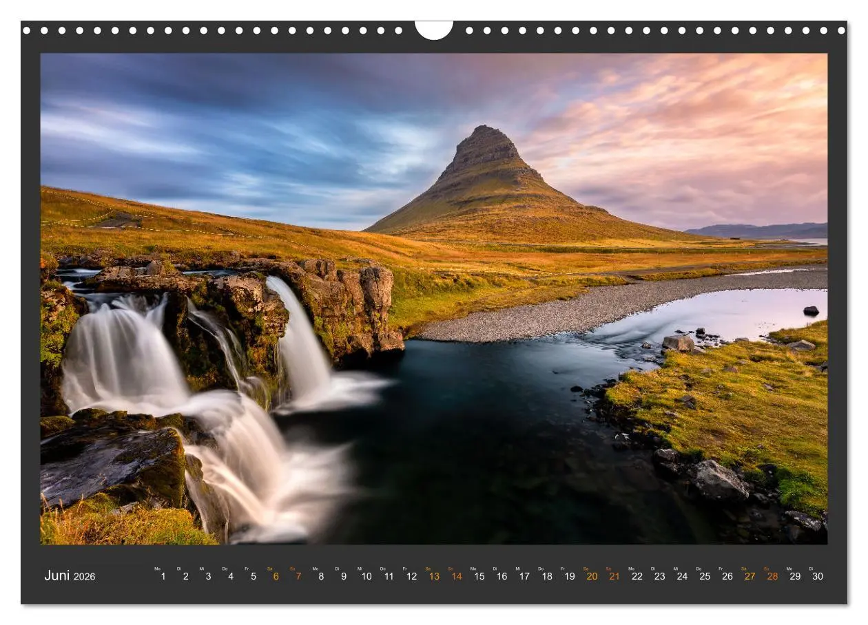 Bild: 9783457678862 | Island - Die schönsten Wasserfälle (Wandkalender 2026 DIN A3 quer),...
