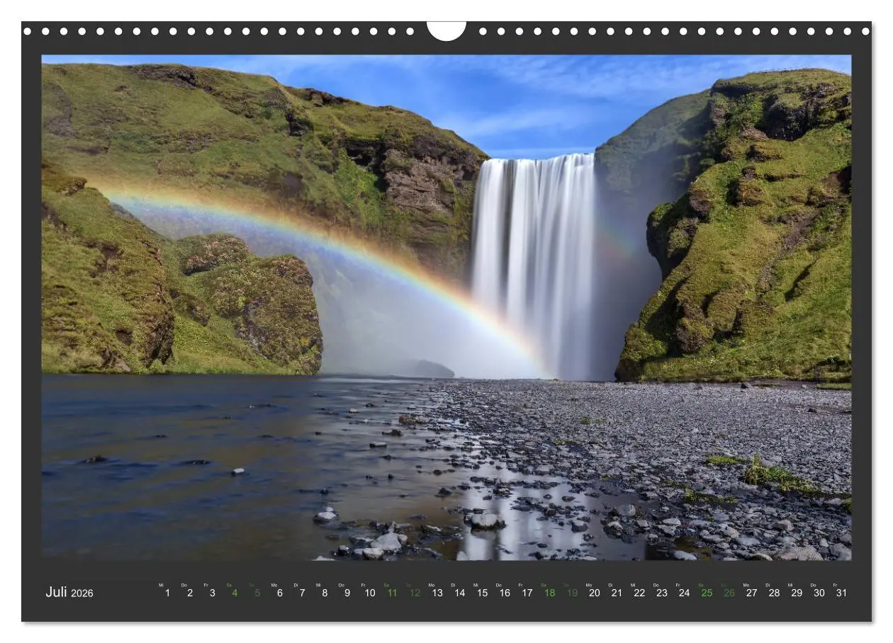 Bild: 9783457678862 | Island - Die schönsten Wasserfälle (Wandkalender 2026 DIN A3 quer),...