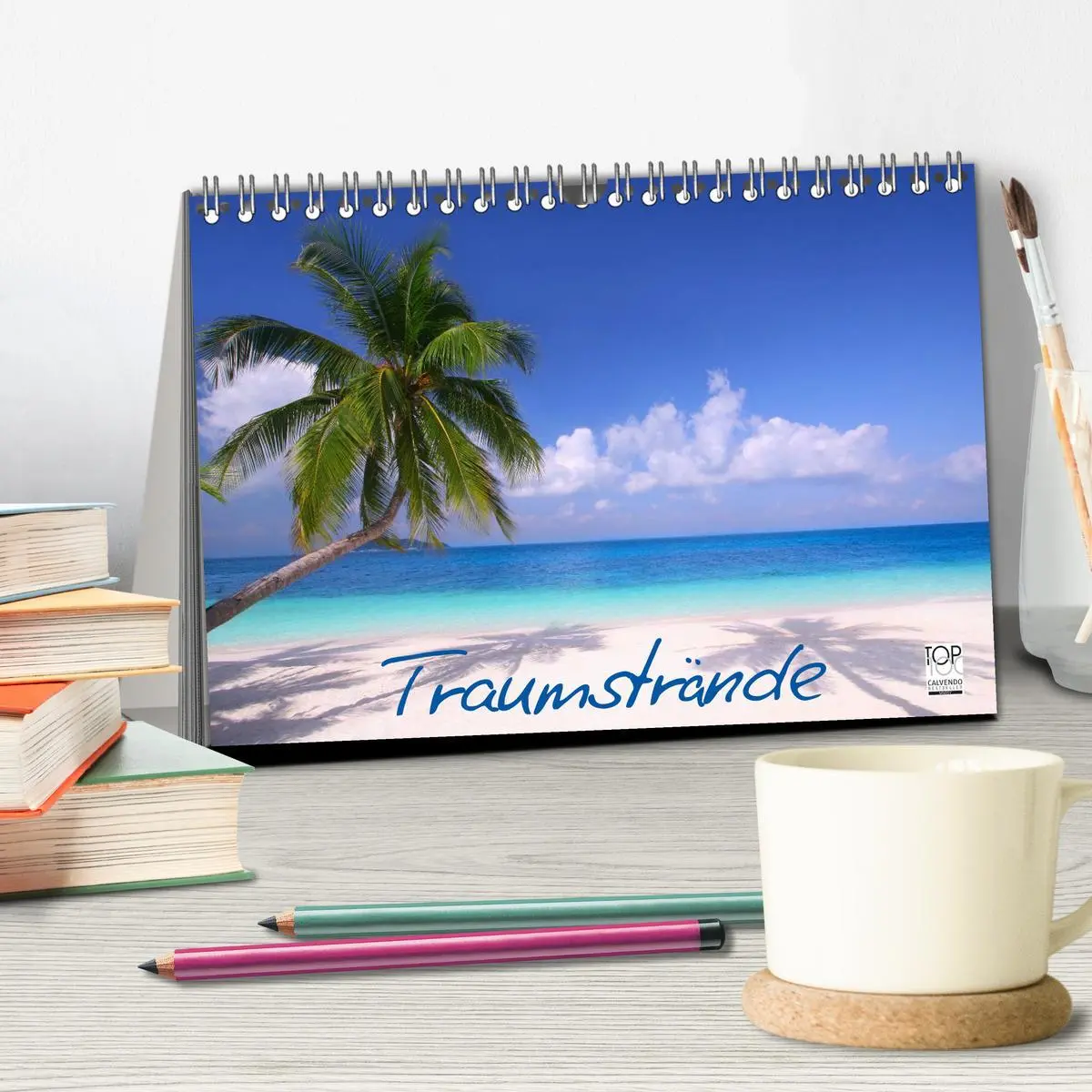 Bild: 9783516148862 | Traumstrände (Tischkalender 2026 DIN A5 quer), CALVENDO Monatskalender