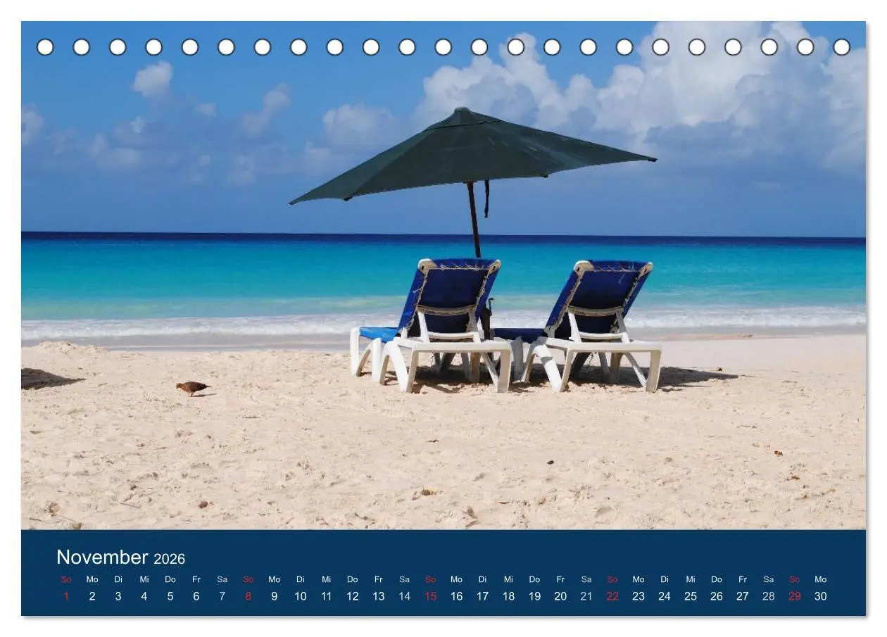 Bild: 9783516148862 | Traumstrände (Tischkalender 2026 DIN A5 quer), CALVENDO Monatskalender