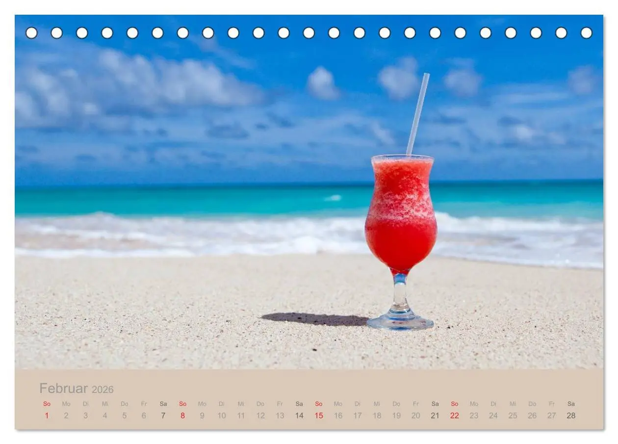 Bild: 9783516148862 | Traumstrände (Tischkalender 2026 DIN A5 quer), CALVENDO Monatskalender
